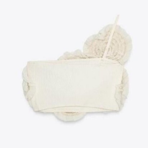 ZARA FLOWER CROP TOP - Picture 8 of 8